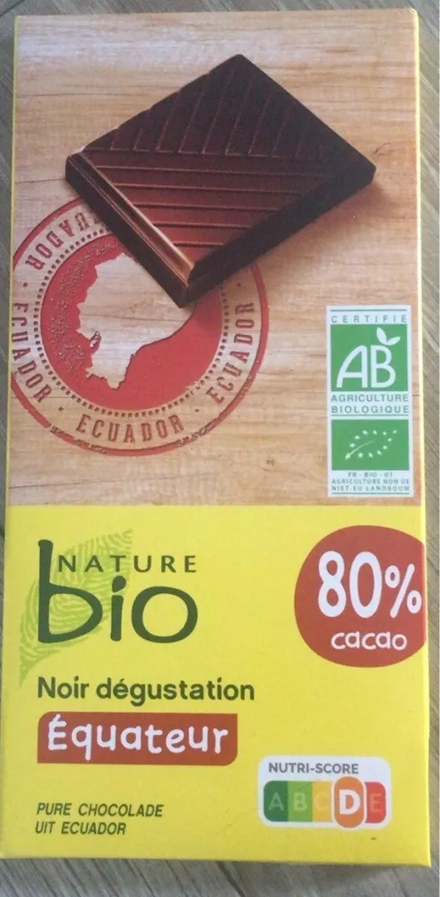 Chocolat noir dégustation