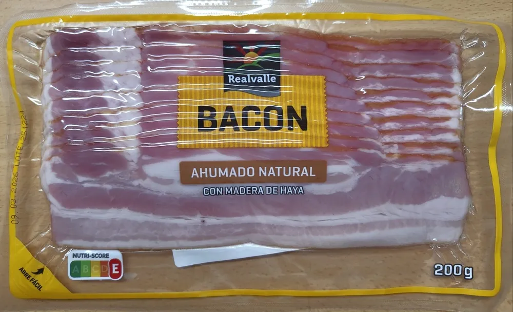 Bacon cocido Ahumado