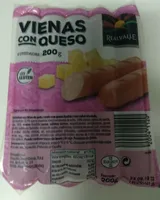 Salchichas vienas con queso