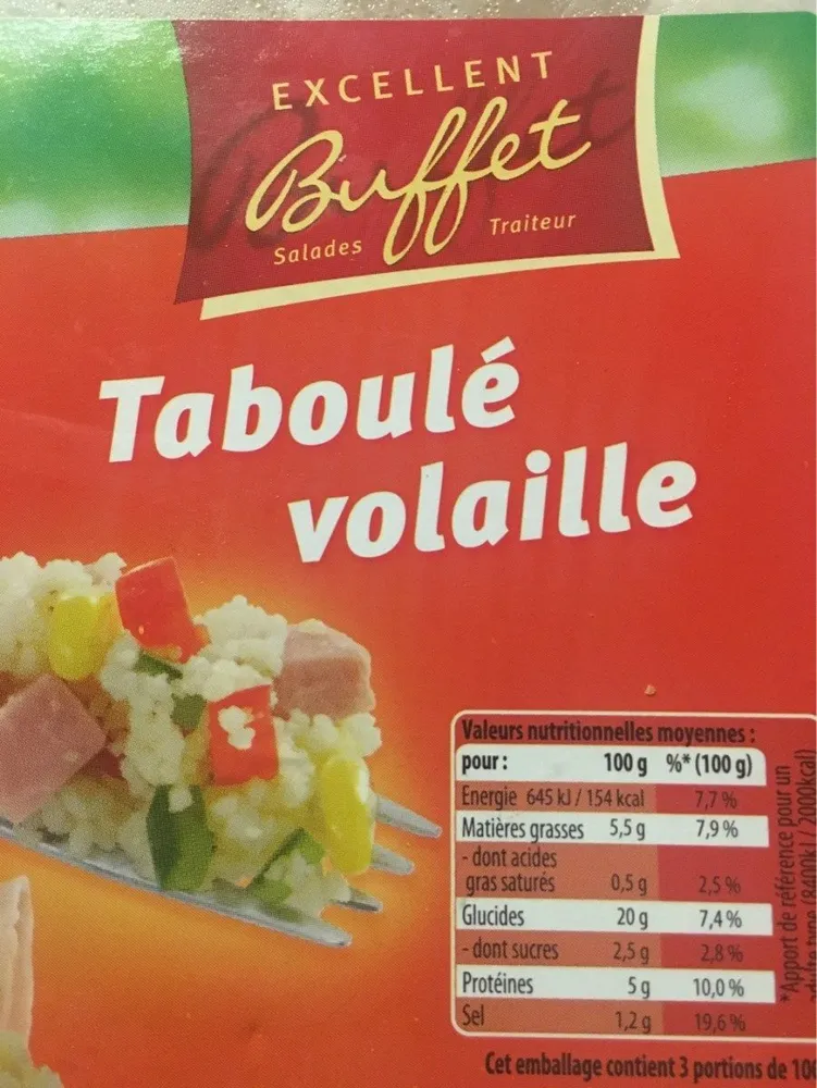 Taboulé volaille