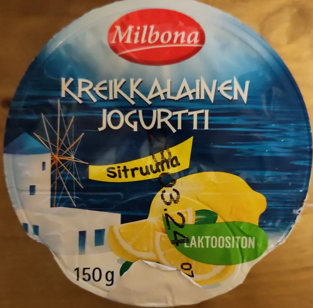 Kreikkalainen jogurtti sitruuna