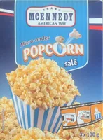 Mikrowellen Popcorn salzig