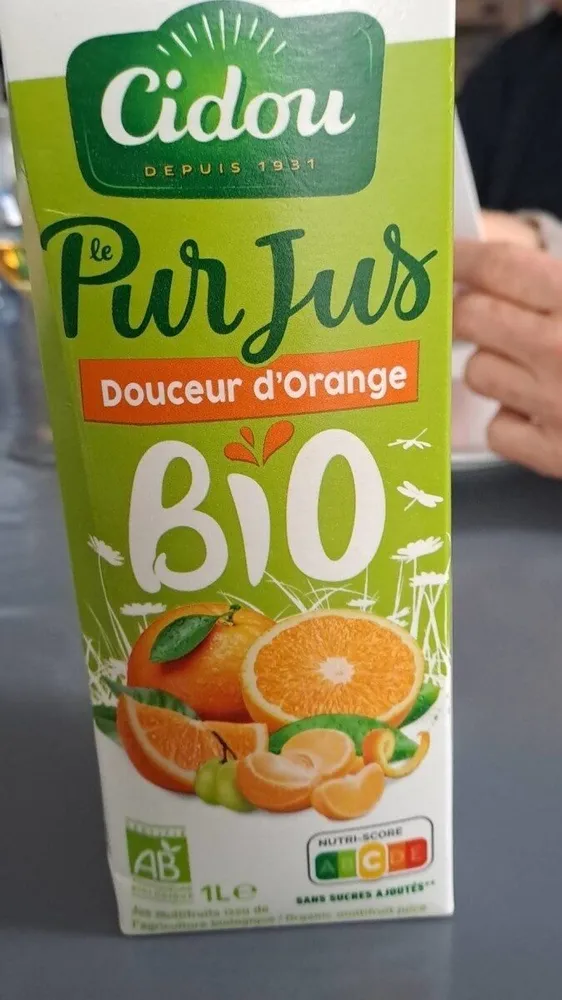 Pur jus douceur d'orange bio