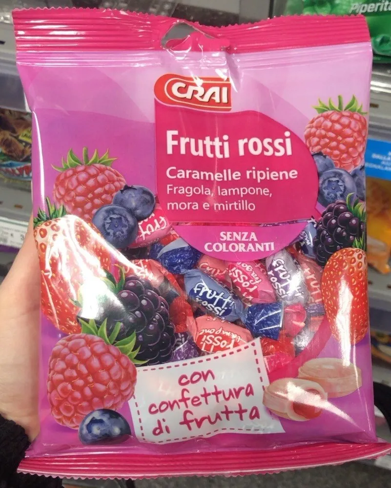 caramelle frutti rossi