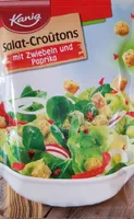 Salat-croutons, Paprika & Zwiebel