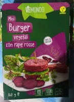 Mini burger vegetali con rape rosse