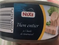 Thon entier a l'huile de tournesol
