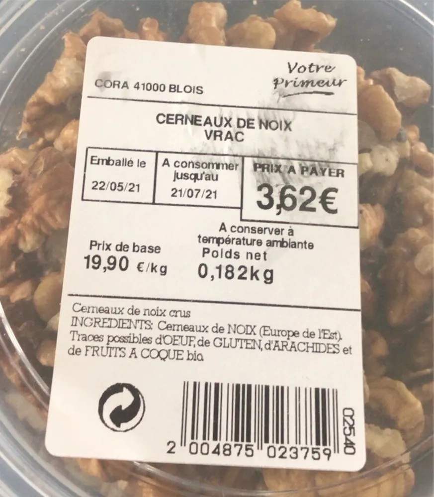 Cerneaux de noix vrac