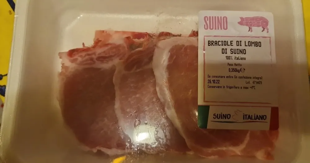 Braciole di lombo di suino