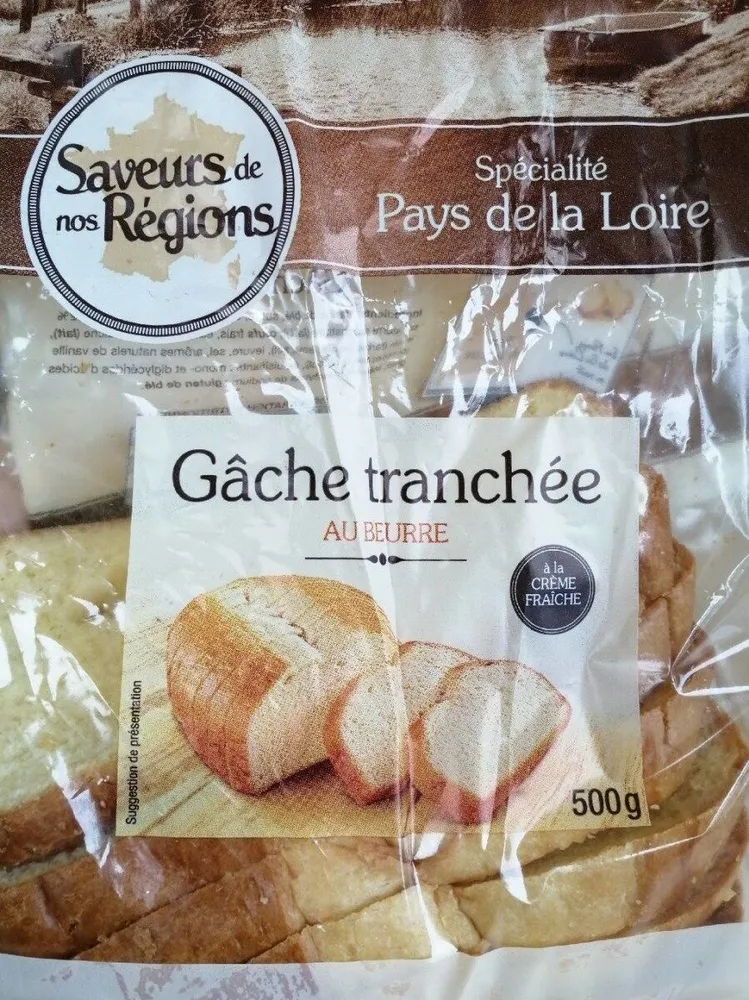 Gâche tranchée au beurre