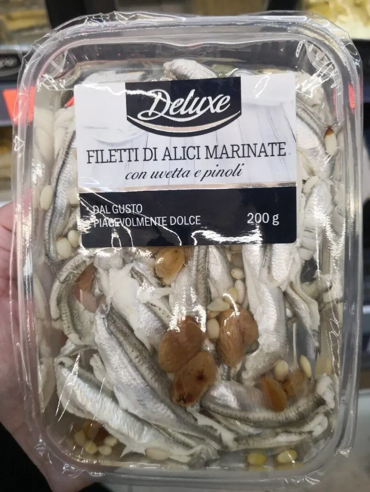 Filetti di alici marinate
