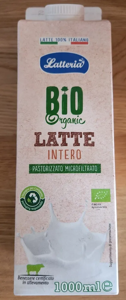 Bio organic latte intero
