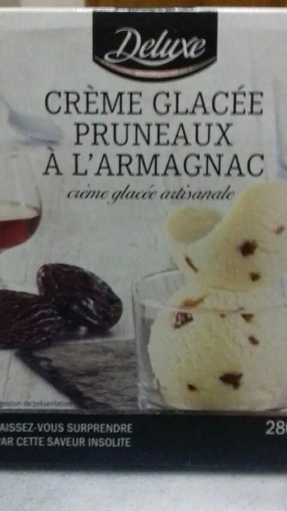 Crème glacée pruneaux armagnac