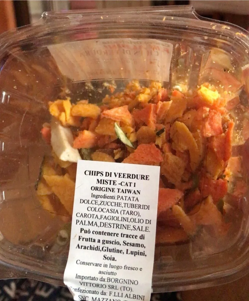Cips di verdure miste