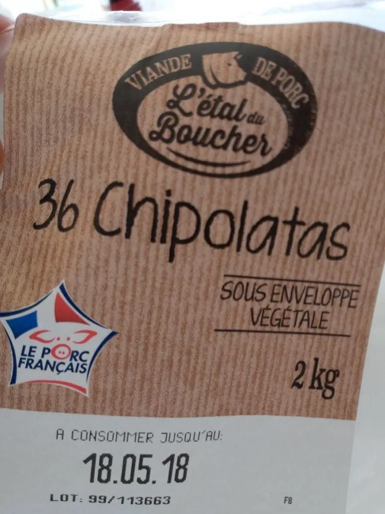 Chipolatas sous enveloppe végétale