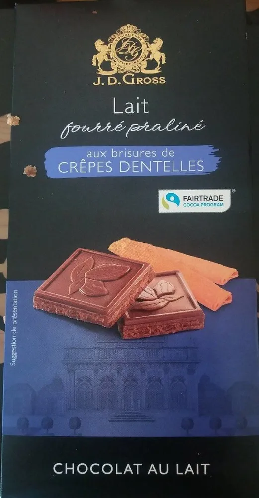lait fourré praliné