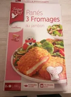 Panés 3 fromages au jambon
