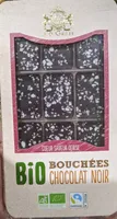 Bouchées de chocolat noir cœur saveur cerise