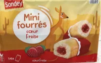 Mini fourrés coeur fraise