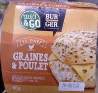 Burger pavé graines et poulet