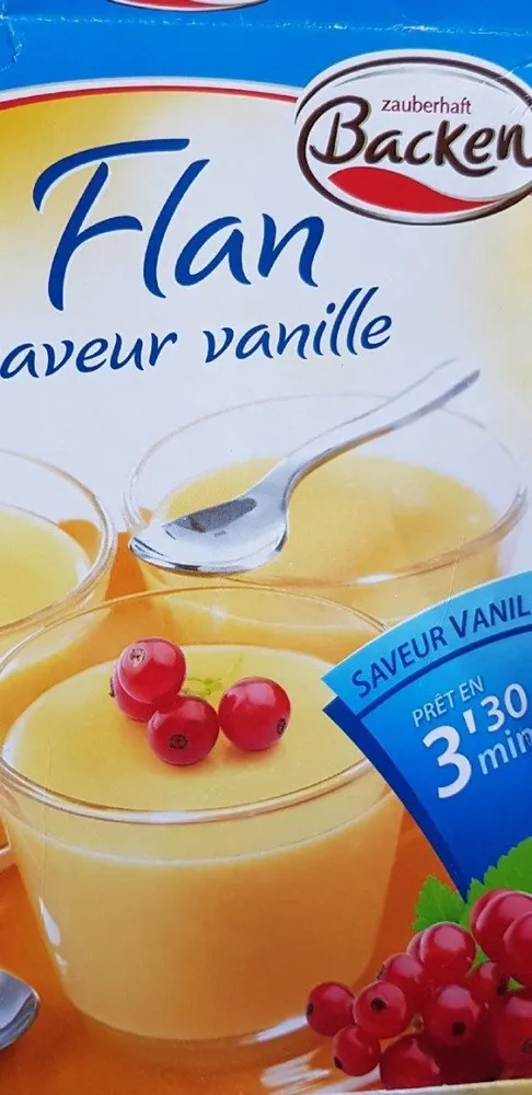 Flan saveur vanille