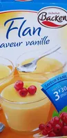 Flan saveur vanille