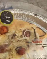Focaccia tomate cerise oignons