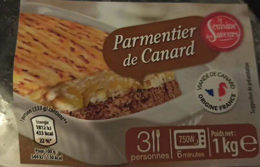 Parmentier de canard