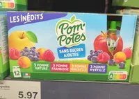 Pom'potes Pomme Framboise Mirabelle Myrtille