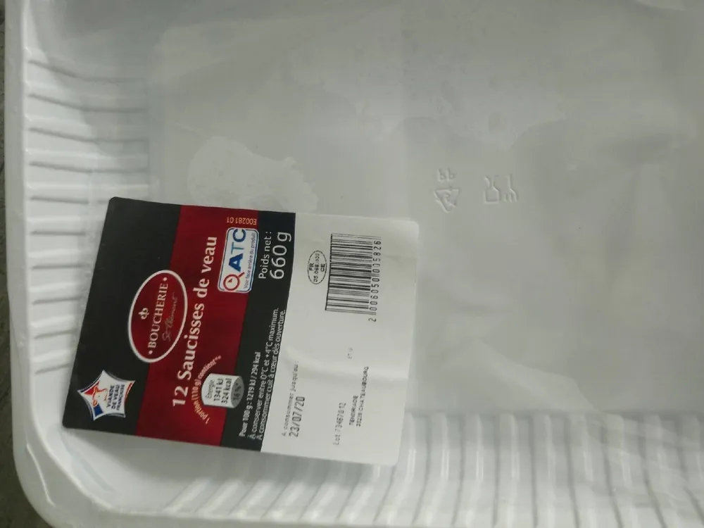 12 Saucisses de veau