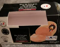 Bloc de foie gras de canard du sud-ouest avec morceaux