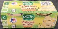 Petits pots de creme à la vanille bon et bio