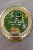 Olives vertes dénoyautées