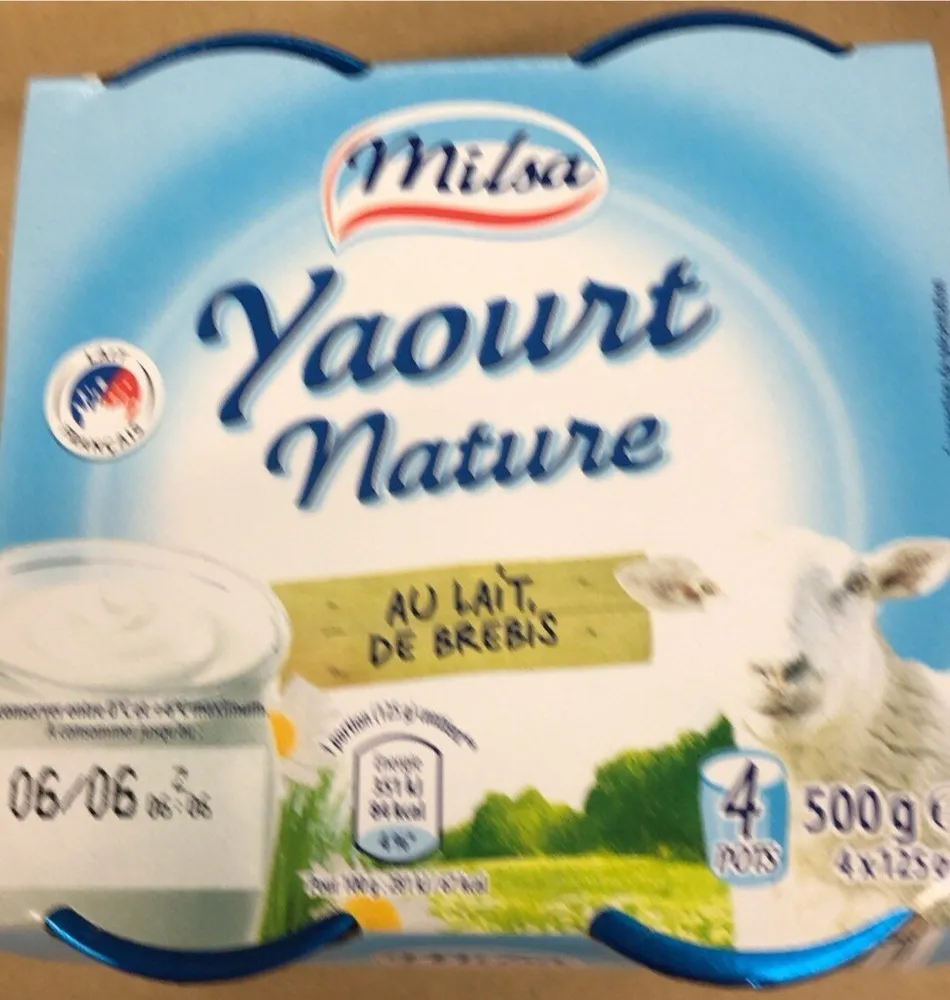 Yaourt nature lait brebis