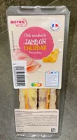 Club sandwich jambon cheddar