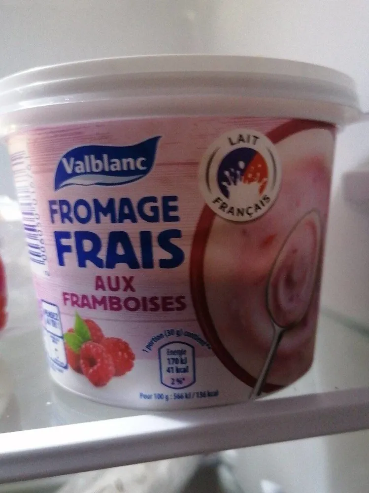Fromage blanc aux framboise