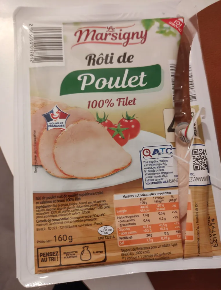 Roti de poulet 100% filet