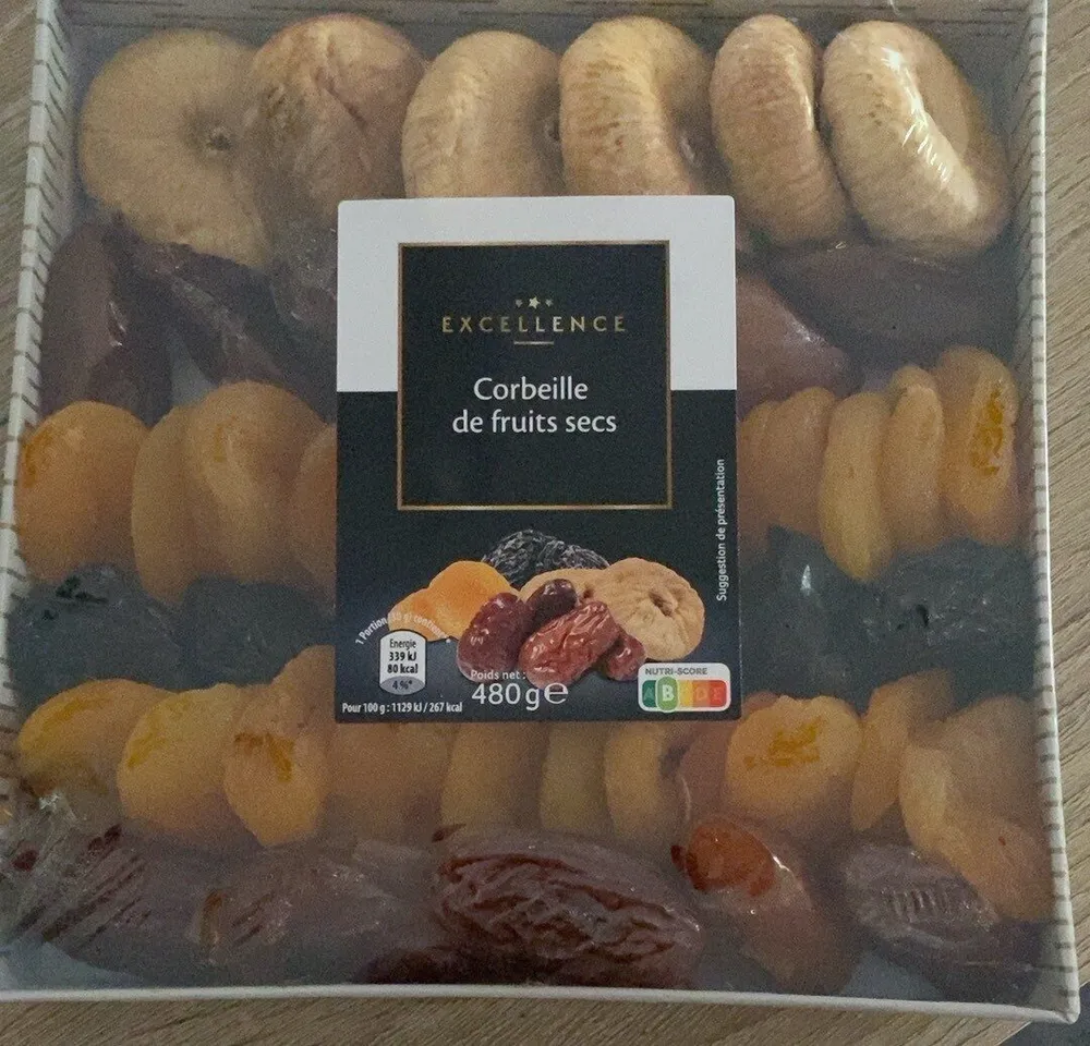 Corbeille de fruit secs