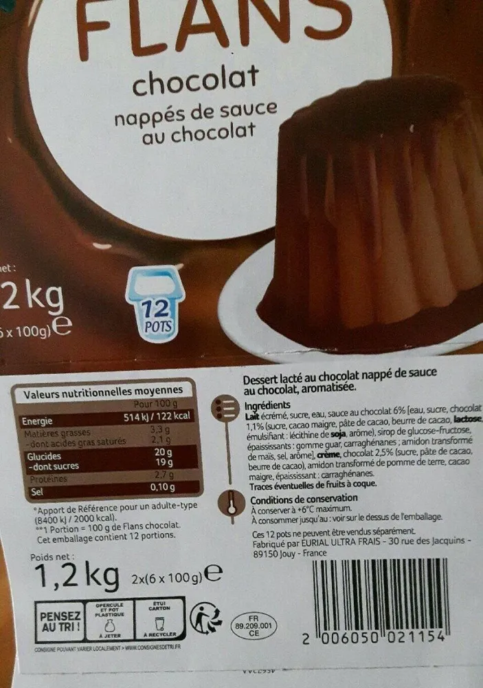 Flans chocolat