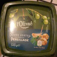 Olive verte entieres en persillade