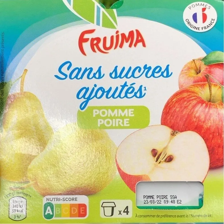 Compotes pomme poire