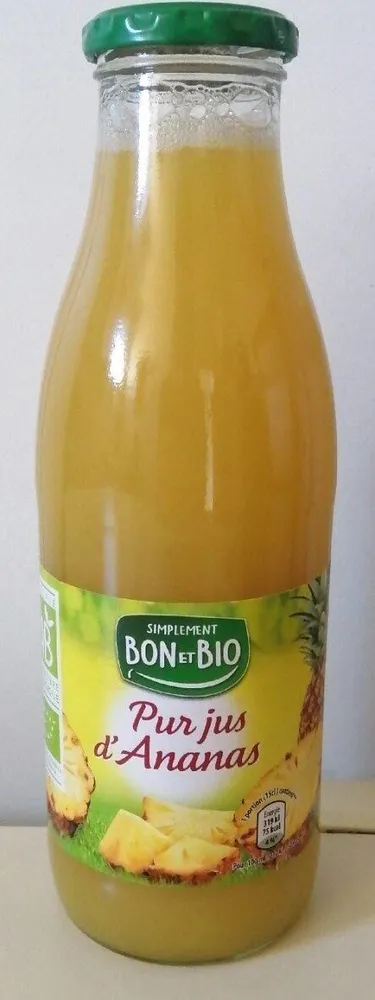Pur jus ananas bio bon et bio
