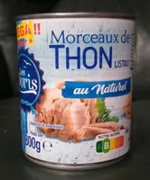Morceaux de thon Listao au naturel
