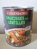 Saucisses aux lentilles