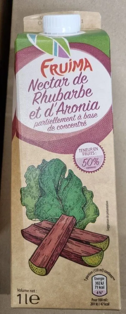 nectar rhubarbe et aronica