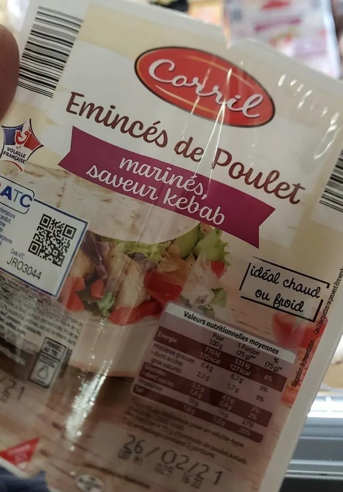 Émincé de poulet