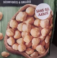 Noisettes grillees sans sel ajoute