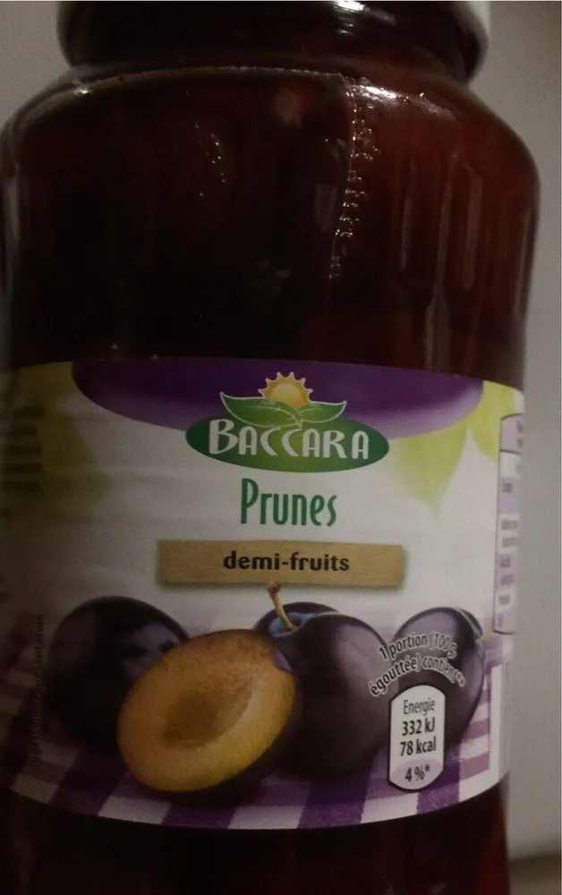 Prunes demi fruits
