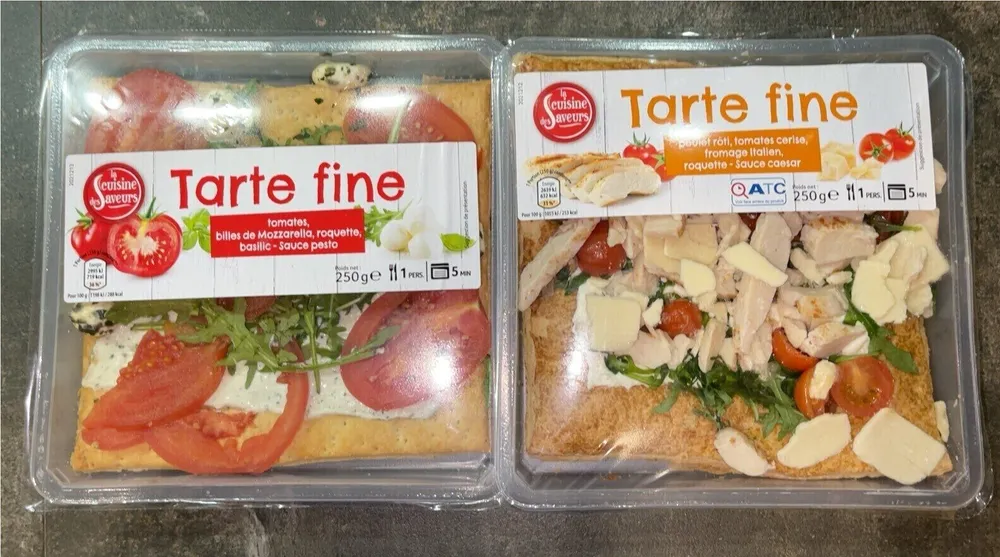 Tarte fine tomates mozzarella
