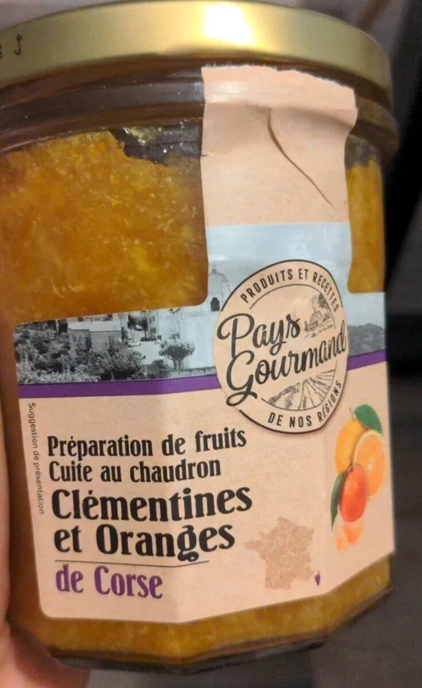 Préparation de fruits clémentines et oranges de Corse
